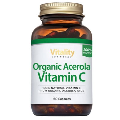 Organic Acerola Vitamin C, 60 Capsules